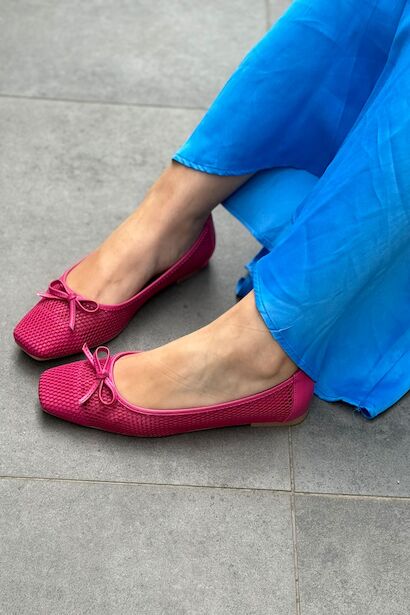 Bonjour Kare Burun Fileli Babet  Fuşya 4