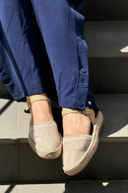 Amber Günlük Taş Deyatlı Espadril Ayakkabı  Bej 4