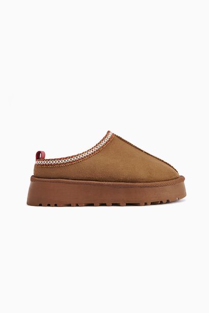 Ceel Içi Kürklü Ultra Mini Süet Kışlık Taban Bot & Bootie 