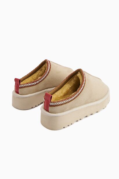 Ceel Içi Kürklü Ultra Mini Süet Kışlık Taban Bot & Bootie  Bej 4